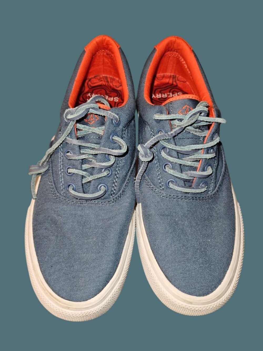 Sperry Blue Striper II CVO Seacycled Boat Sneaker Shoes Men Size 6.5